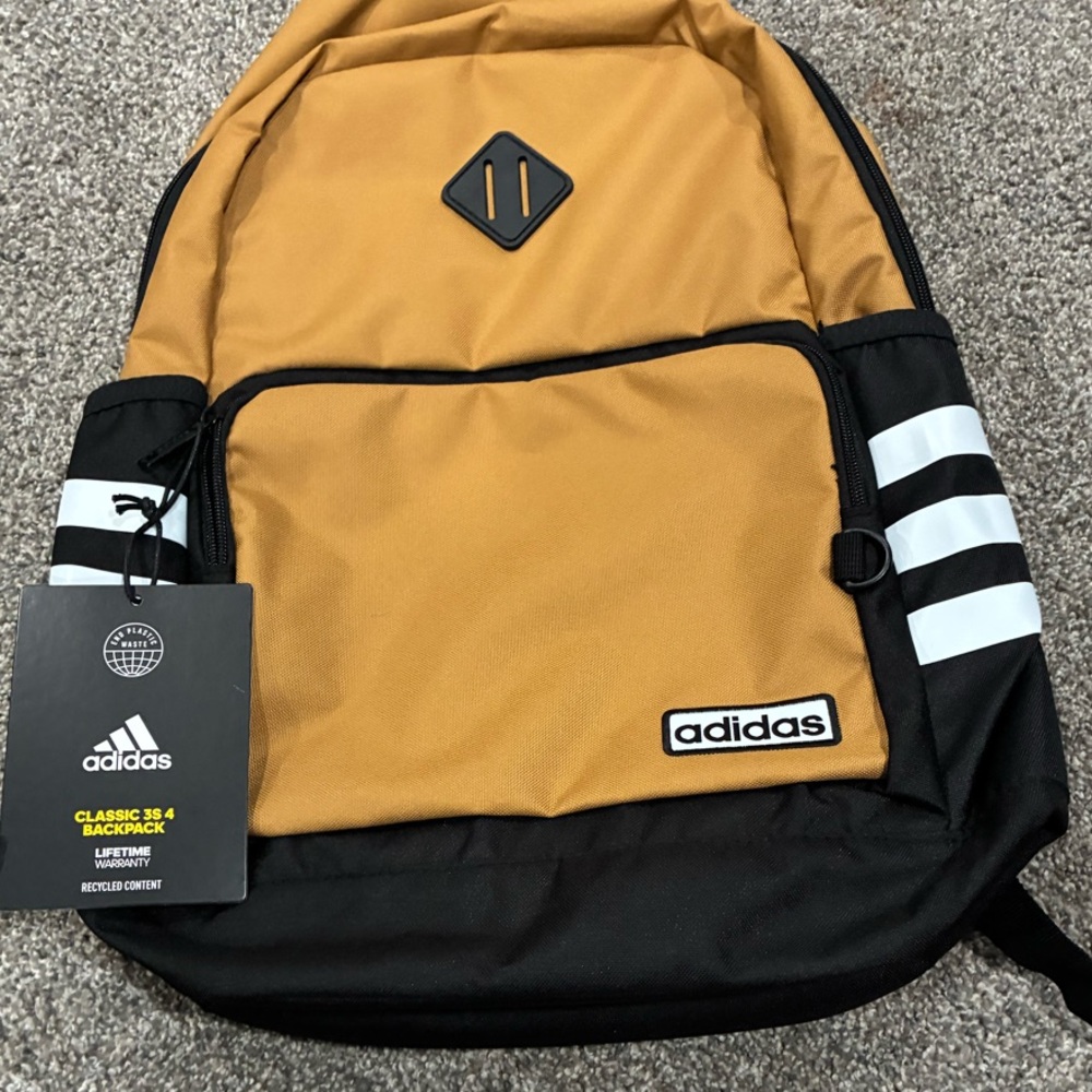 Adidas Kids Tan and Black Backpack